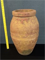 Large Heavy Terra Cotta Vase