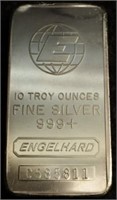 Engelhard 10 Troy oz. Silver Bar / Bullion