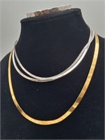3- Sterling Necklaces- 2- Bracelets
