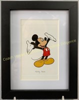 Mickey Mouse print, impression, 4.5" x 6.5"