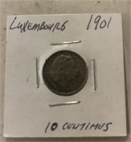 1901 FOREIGN COIN-LUXEMBOURG