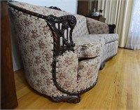 Victorian Carved Intricate Shaped Couch