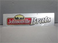 ~ Johnsonville Brats Thin Aluminum Sign
