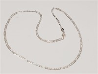 Silver Chain Necklace 18" Long Stamped 925