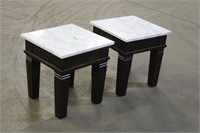 (2) End Tables 19"x19"x20"