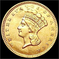 1856 Rare Gold Dollar CHOICE AU