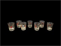 Set of 7 Vintage Glasses