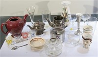 Various Glassware & Silver