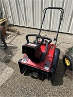 Snapper single stage gas powered snowblower