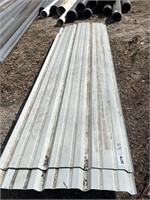 Four sheets of metal siding