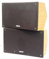 Pair of Yamaha Oak Case Stage Speakers