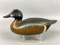 Blue-Winged Teal Drake Duck Decoy by Unknown