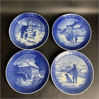 4 Royal Copenhagen Porcelain Plates