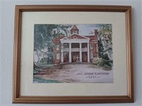 Framed Lake Jackson Plantation Print