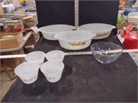 Lot of Anchor Hocking Milk Glass Casseroles & More