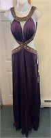 Dark Purple Box Nari Anna Dress 2521 Sz S