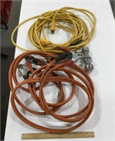 Jumper cables, electric cord, w/ Acme 2in ball