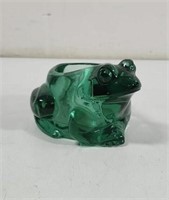 Indiana Glass Green frog votive