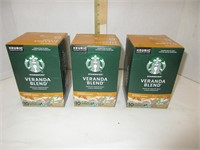 3 Starbucks K Cup Boxes