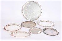 Vintage Silver Plated Serving Trays