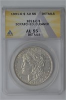 1891-O Morgan Silver Dollar