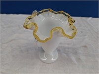 Fenton Gold Crest Vase Unmarked