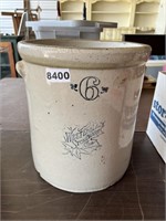 6-Gallon Western Stoneware Crock