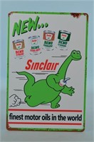 Sinclair Dino Metal Sign