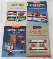 4 Greenberg’s Guides to Lionel Trains (No Ship)