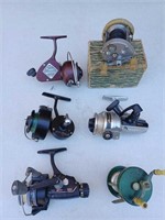 Vintage Tackle Box And Fishing Reels Galore!
