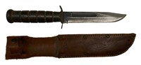 WWII US Navy MK2 Camillus Knife & Sheath
