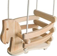 SEALED - WOODEN BABY & TODDLER SWING - HORSE