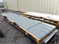 (50) Sheets Grey Steel Siding Roofing 16FT X 3FT