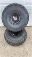 2 RHOX 22x11.00-8 Golf Cart Tires w/Rims