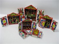 6 Assorted Sizes Peruvian Shadow Boxes