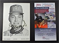 JOHN EDWARDS AUTOGRAPH CARD-JSA