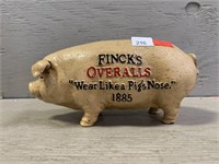 Cast Finck's Overalls Still Pig Bank