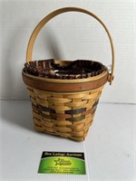 Longaberger Basket with handle and Liner