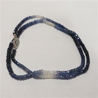 Certified 10K  Blue Sapphire(10.95ct) Necklace