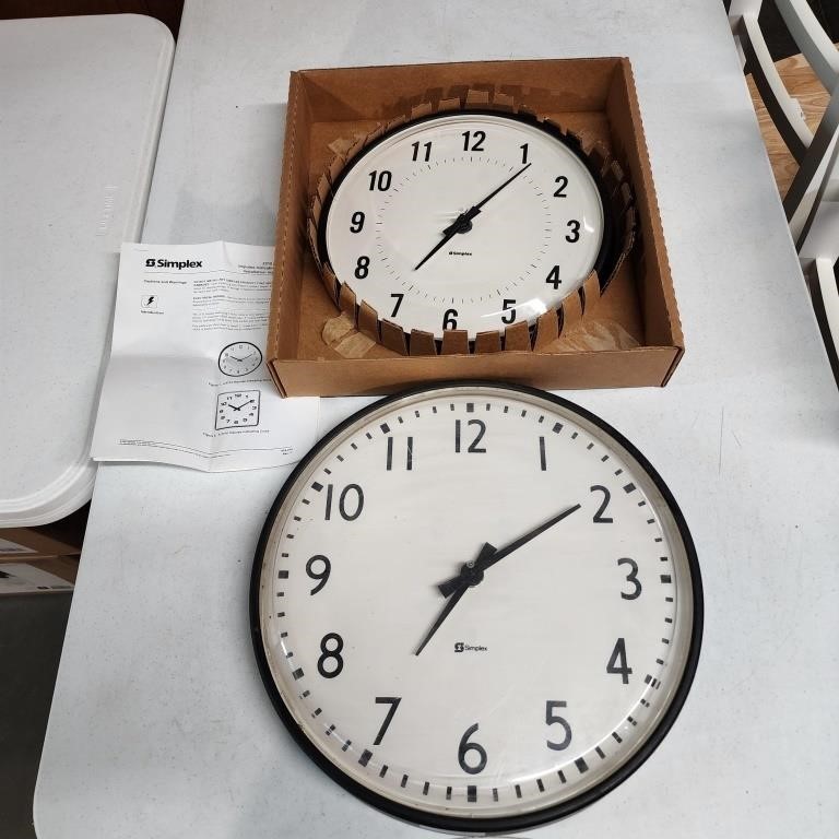 2 Simplex Impulse Clocks, 1 new 1 used