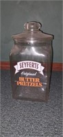 Seyfrerts butter pretzels jar