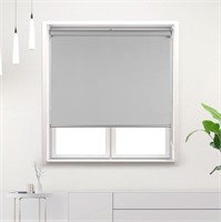 100% Blackout Roller Window Shade Light Grey 40''