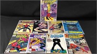 Lot of nine spectacular Spiderman comic books