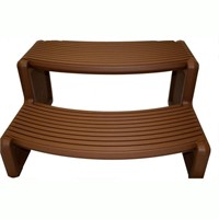 QCA Spas HS2-R Handi Spa Step, 29 x 14", Red Wood