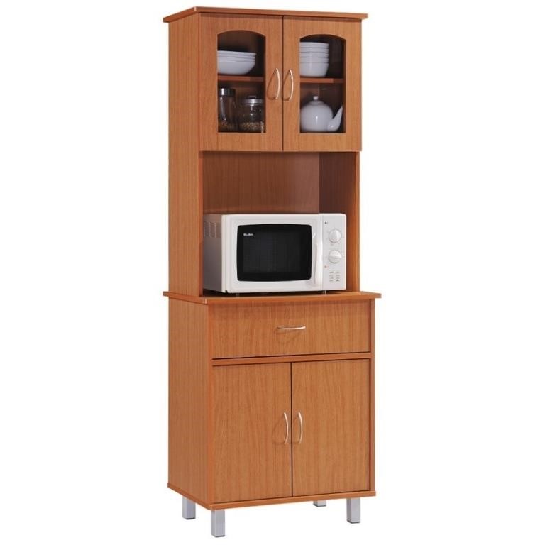 Hodedah Kitchen Cabinet with Top and Bottom