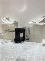 Mixer and food containers