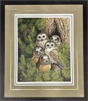 Christine Marshall's "Screech Owl Family" Limited