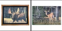 Gene Canning Limited Edition Deer and Moose Canvas