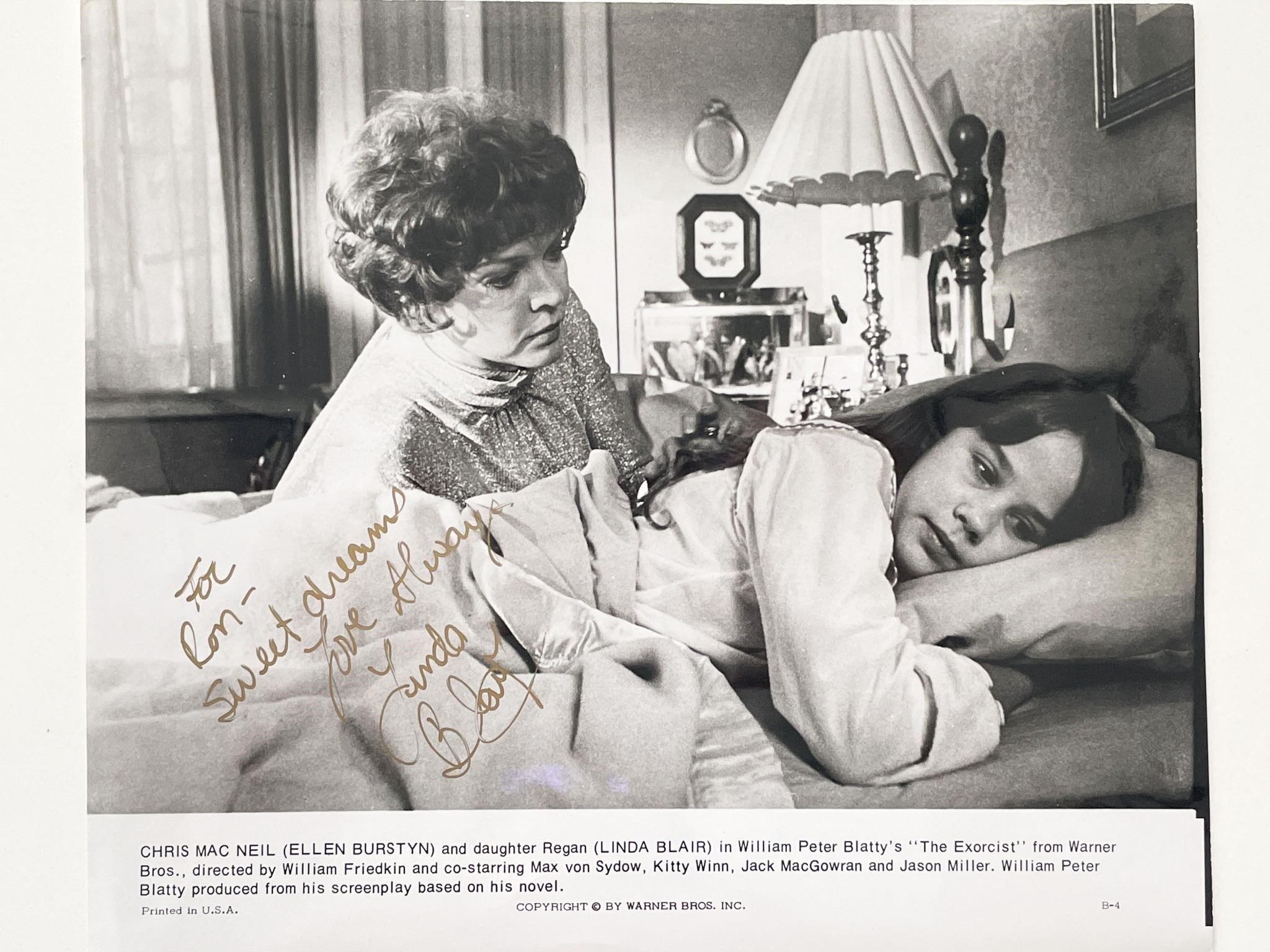 The Exorcist Linda Blair signed movie photo