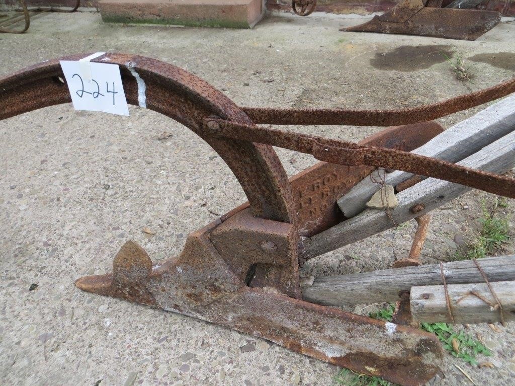 Vintage 1-Row Horse Drawn Plow by the Leroy Plow C